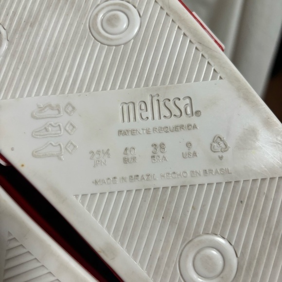 MELISSA Woman’s Beach Slide Minnie Red/White Polka Dot Slide Disney Sandals - Picture 7 of 7